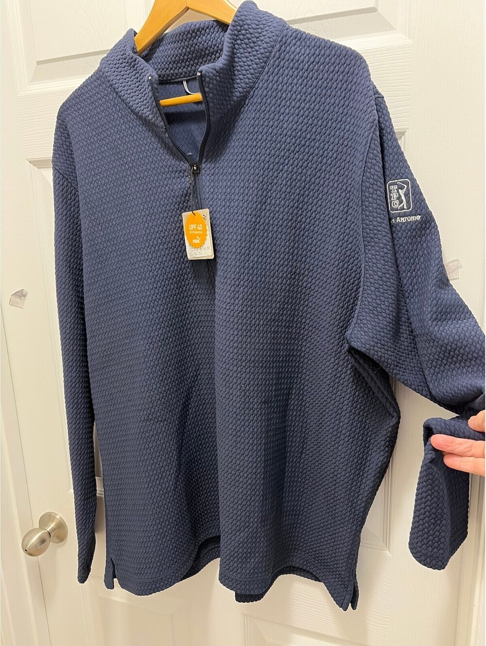 Puma San Antonio TPC Textured Quarter Zip Sweater XXL